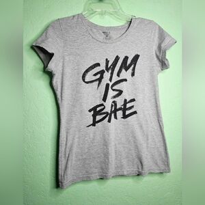 Reebok Gray Graphic Tee - Gym Is Bae